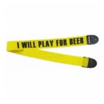 Correa Para Bajo Nylon Amarillo, 80 Mm De Ancho, Motivo ?Cer