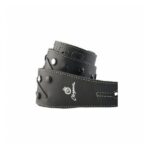 Correa Magma TachaBoton Neg/Nick Cuero Negro Logo