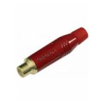 Ficha Conector RCA Macho Amphenol ACJR-RED Color Rojo