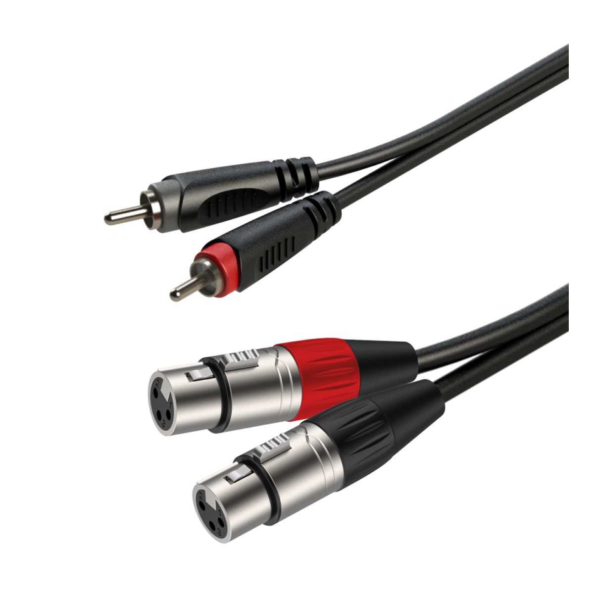 11782_4.jpg Cable Roxtone RACC170L2 2 Rca Macho A 2 Xlr Hembra 2 Metros - Imagen 1