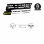 Cable Roxtone SMX200L1 Xlr A Xlr 1 Metro - Imagen 3