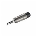 Conector Mini Plug Roxtone RMJ3P-NN Estéreo 3.5 mm Niquelado