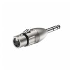 Adaptador Plug 6.5 Stereo a Canon XLR Hembra Roxtone RA3XFJM