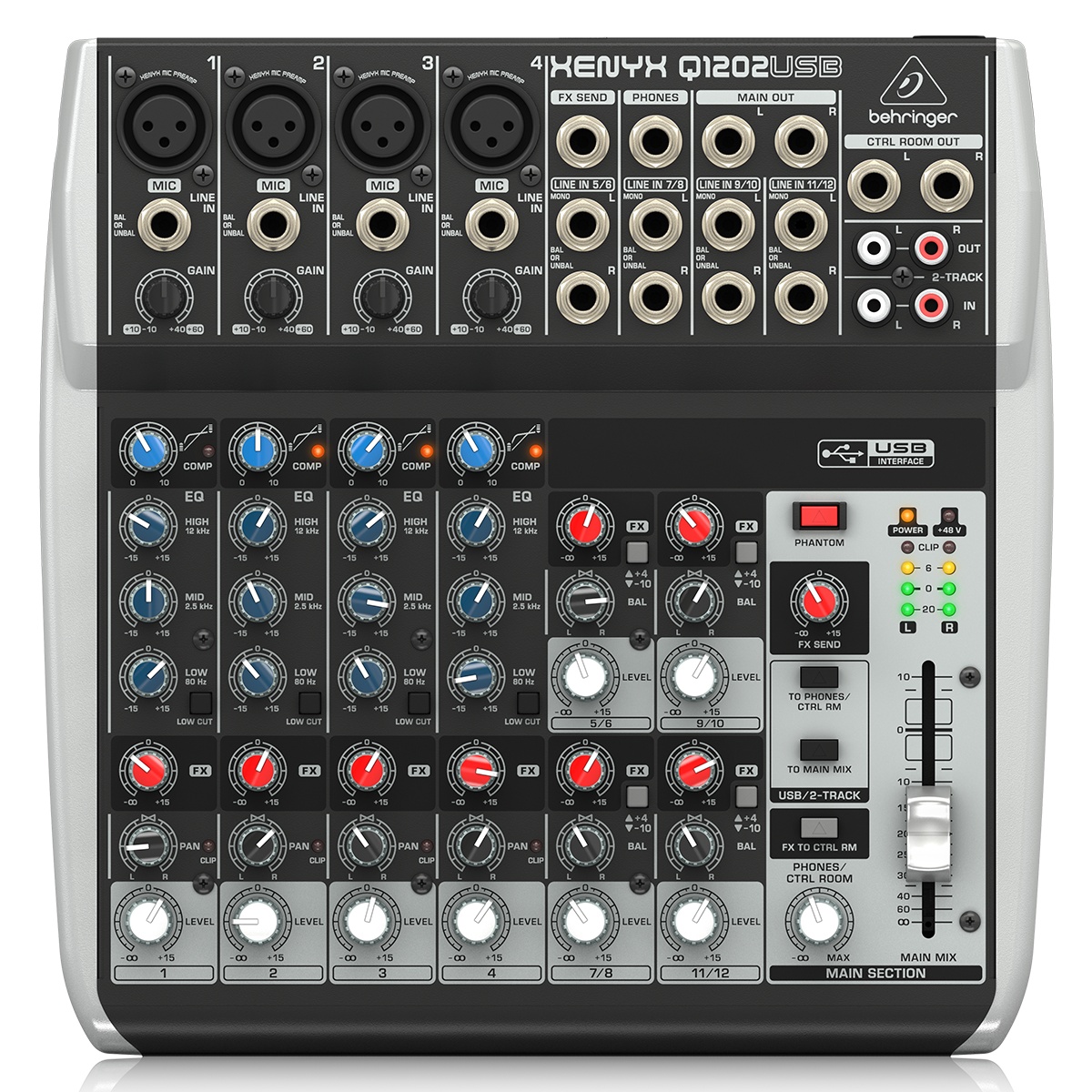 13146_4.jpg Mesa de Mezcla Analógica Behringer Xenyx Q1202USB - 12 Canales con USB - Imagen 1