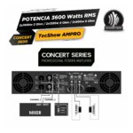 Amplificador de Potencia Analógica Tecshow Concert C:3600  - 2x800W RMS - Imagen 5