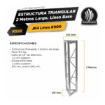 Estructura Triangular 240 X 240 Mm X 2 Mts Jk4 - Imagen 2