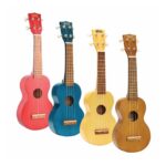 Ukelele Soprano Kahiro Sengon Marrón Oscuro Transparente