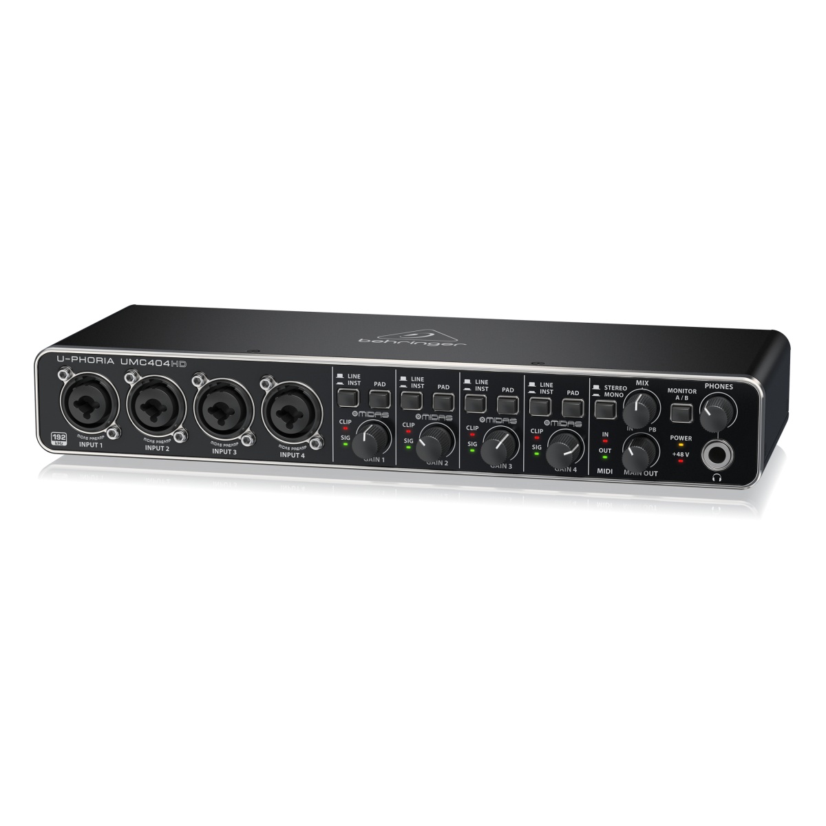 17352_4.jpg Interfaz Placa de Audio Behringer U-Phoria UMC404HD - 4 Entradas, 4 Salidas, MIDI y USB - Imagen 1