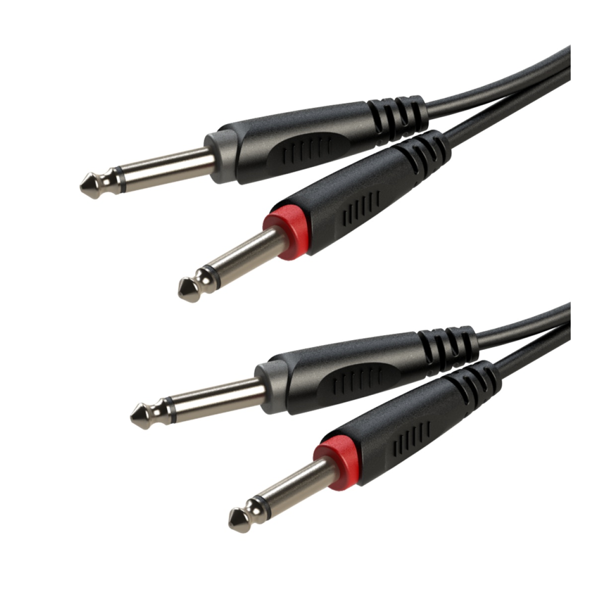 18194_4.jpg Cable Roxtone RACC100L3 2 Plug Mono A 2 Plug Mono 3 Metros - Imagen 1