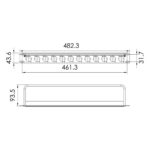 Rack Roxtone RACK1U12 1 Unidad 12 Ranuras Aluminio - Imagen 3