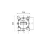 Ficha Chasis Usb 3.0 Hembra Roxtone RAU3D Metálica - Imagen 5