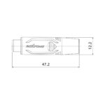 Par De Fichas Conectores RCA Hembra Roxtone RF2FC-NG Niqueladas - Imagen 2