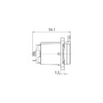 Conector Chasis Jack Plug 6.5 Hembra Roxtone RJ3FD-NT - Imagen 5