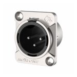 Chasis XLR Macho Roxtone RX3MD-NT Niquelada