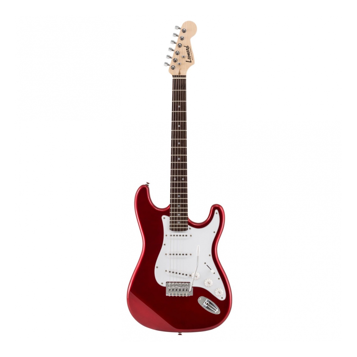 19781_4.jpg Guitarra Electrica Leonard Stratocaster Roja Le362Mrd 3 Mic Single - Imagen 1