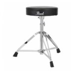 Banqueta De Batería Pearl D-50 Redonda Reforzada Pata Doble