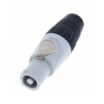 Ficha Conector Powercon Blanco Macho (Out) Amphenol HP-3FG