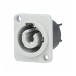 Ficha Chasis Powercon Blanco Hembra (Out) Amphenol HP-3MDG