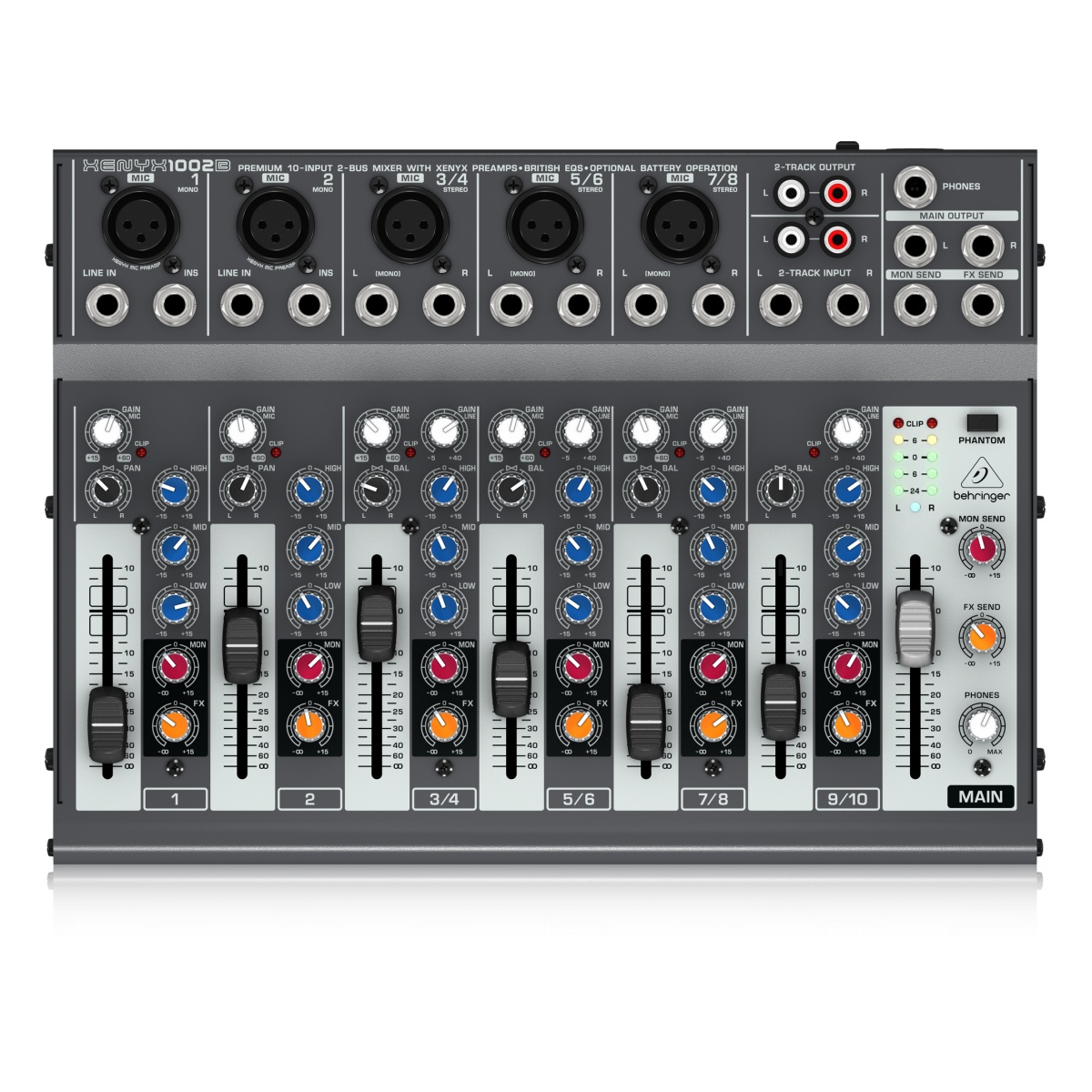 21939_4.jpg Mesa de Mezcla Analógica Behringer Xenyx 1002B - 10 Canales - Imagen 1