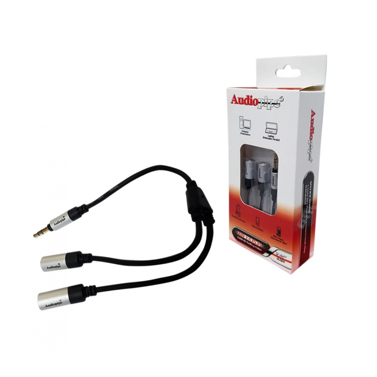 24672_4.jpg Cable Adap 3,5 St A 2 Hembr 3,5 St 20 Cms - Imagen 1