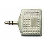 Adaptador Plug 3.5 Stereo a 2 Jack Miniplug 3.5 Hembra Stereo Arwen AU 12 MET