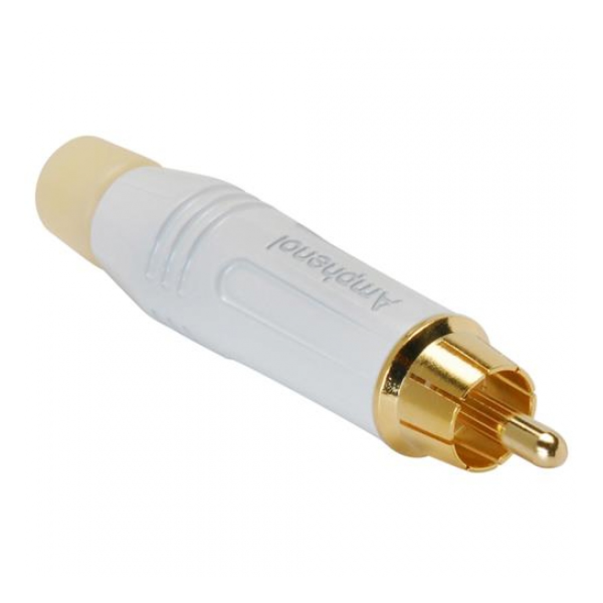 2561_4.jpg Ficha Conector RCA Macho Amphenol ACPR-WHT Color Blanco - Imagen 1