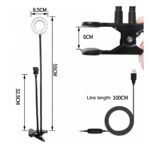 Anillo De Luz Para Selfies Con Clip Botonera Y Base Maleable - Imagen 2