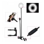 Anillo De Luz Para Selfies Con Clip Botonera Y Base Maleable - Imagen 4