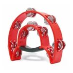 Pandereta Quicktension Roja Medialuna Doble Sonaja