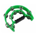 Pandereta Quicktension Verde Medialuna Doble Sonaja