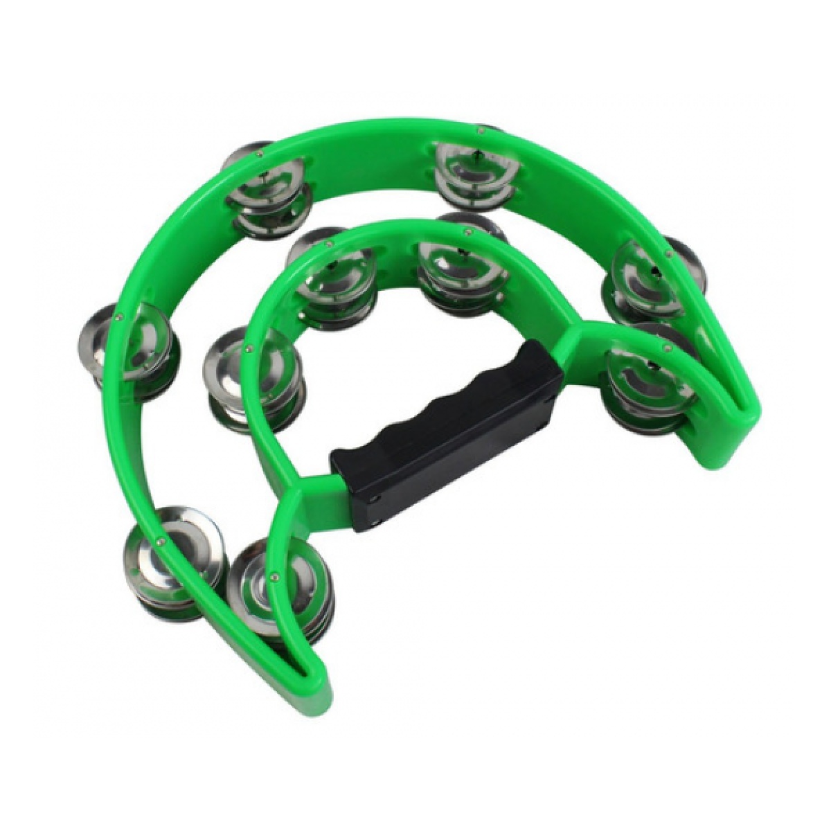 29126_4.jpg Pandereta Quicktension Verde Medialuna Doble Sonaja - Imagen 1