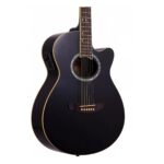 Guitarra Electroacústica Leonard La267Bkeq Con Corte Eq Negra