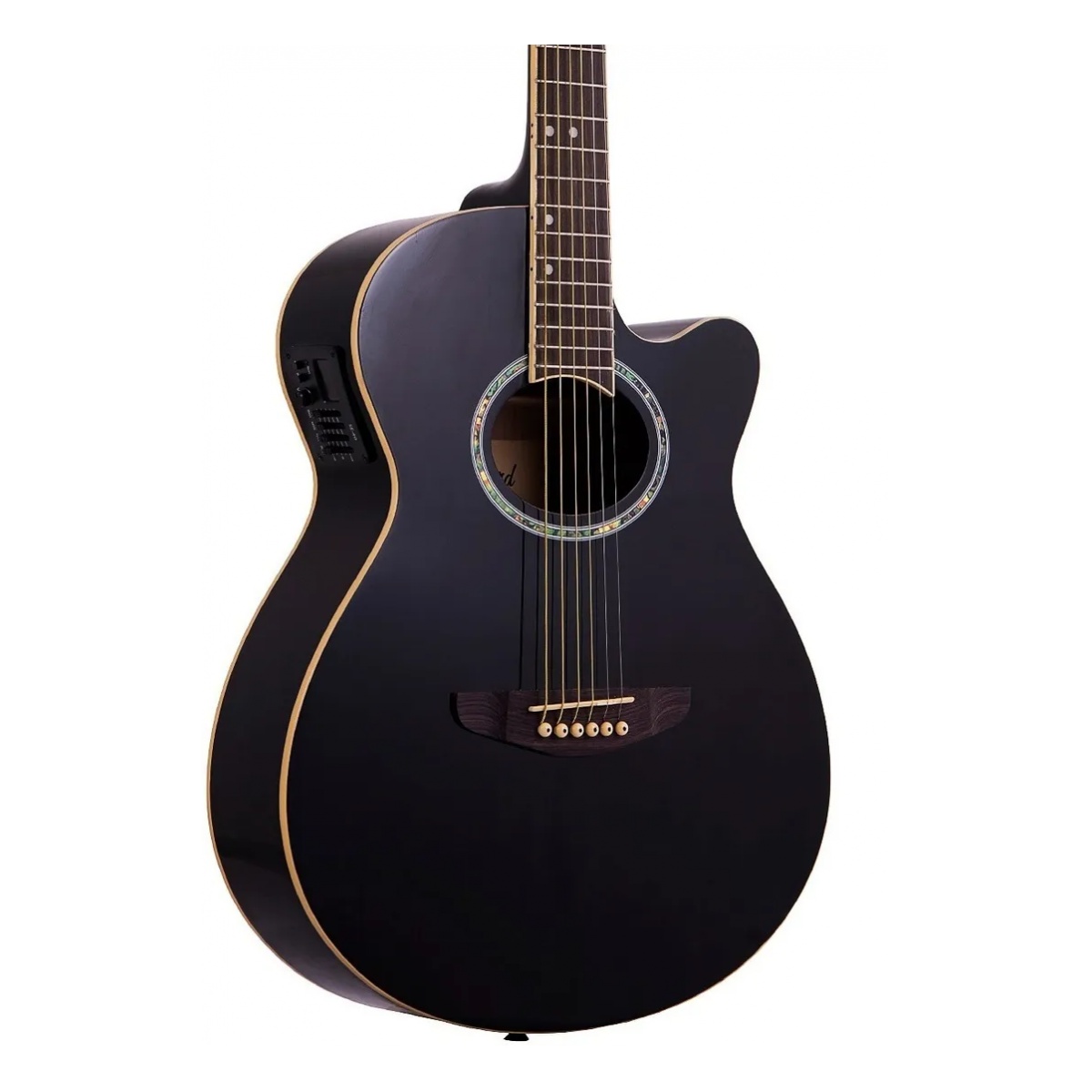 31276_4.jpg Guitarra Electroacústica Leonard La267Bkeq Con Corte Eq Negra - Imagen 1