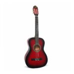 Guitarra Clásica Smith Roja Sunburstst Funda Incluida - Imagen 2