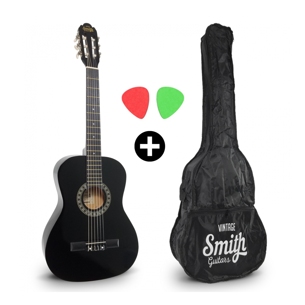 31600_4.jpg Guitarra Clásica Smith Negra Funda Incluida - Imagen 1