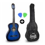 Guitarra Clásica Smith Azul Sunburstst Funda Incluida