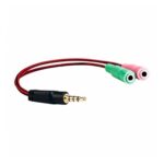 Cable Armado Plug 3.5 4 Contatos y 2 jack 3.5 Arwen RCF-001