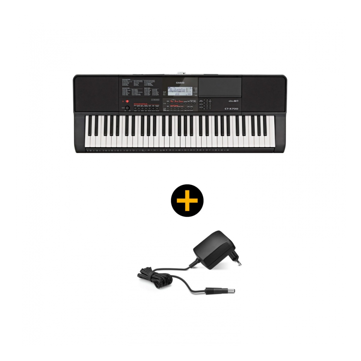 32060_4.jpg Teclado Casio Ct-X700 de 61 Teclas, Sensitivo, 600 Sonidos - Imagen 1