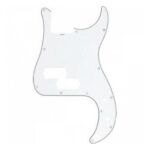 Pickguard Blanco Para Bajo Electrico Precision
