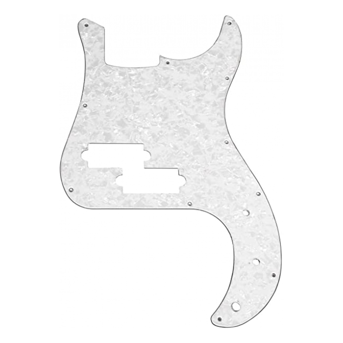 32478_4.jpg Pickguard Blanco Perlado Para Bajo Electrico Precision - Imagen 1