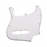 Pickguard Blanco Para Bajo Electrico Jazz Bass