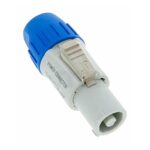 Ficha Conector Powercon Blanco Macho (Out) Seetronic Sac3fcb - Imagen 2