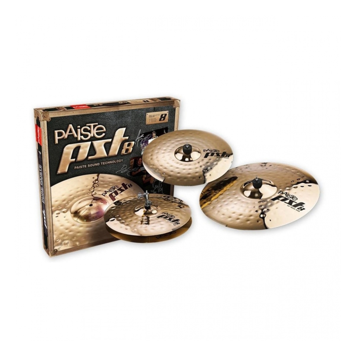 34026_4.jpg Paiste Pst8 Rock Set Hihat 14 Crash 16 Ride 20 - Imagen 1