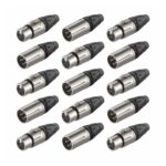 Combo Roxtone Fichas XLR RX3M-NT Macho x70 + RX3F-NT Hembra x50