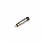 Ficha Conector RCA Macho Arwen RCA-AE-PR Metalico Rojo