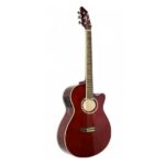 Guitarra Electroacústica Leonard La262waeq Con Corte Eq Marron