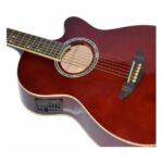 Guitarra Electroacústica Leonard La262waeq Con Corte Eq Marron - Imagen 2