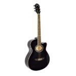 Guitarra Acústica Leonard La267Bk Con Corte Negra