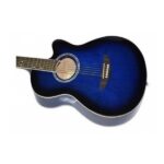 Guitarra Acústica Leonard La267BL Con Corte Azul - Imagen 2