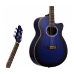 Guitarra Acústica Leonard La267BL Con Corte Azul